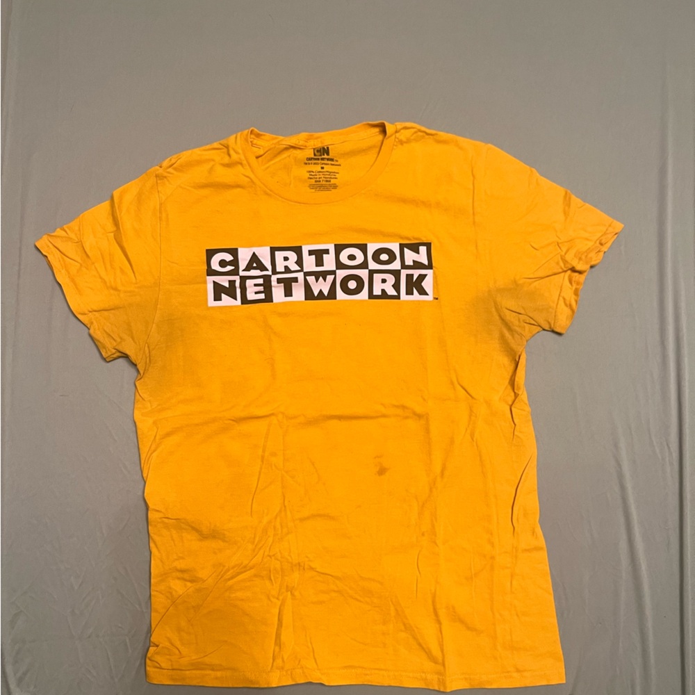 Cartoon Network Yellow and Black Short Sleeve Tee